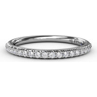 Pavé Set Round Diamond Wedding Band by Fana - 0.23 Carat Total Diamond Weight