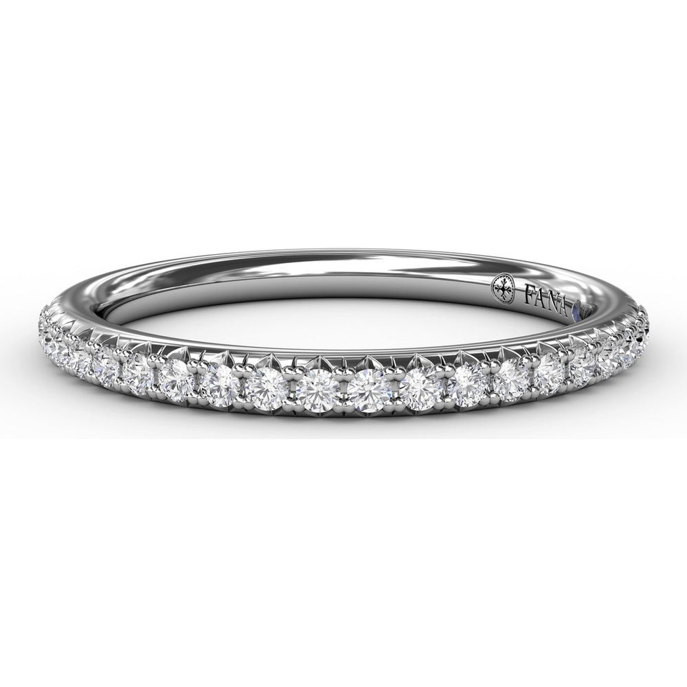 Pavé Set Round Diamond Wedding Band by Fana - 0.23 Carat Total Diamond Weight
