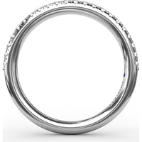 Pavé Set Round Diamond Wedding Band by Fana - 0.23 Carat Total Diamond Weight