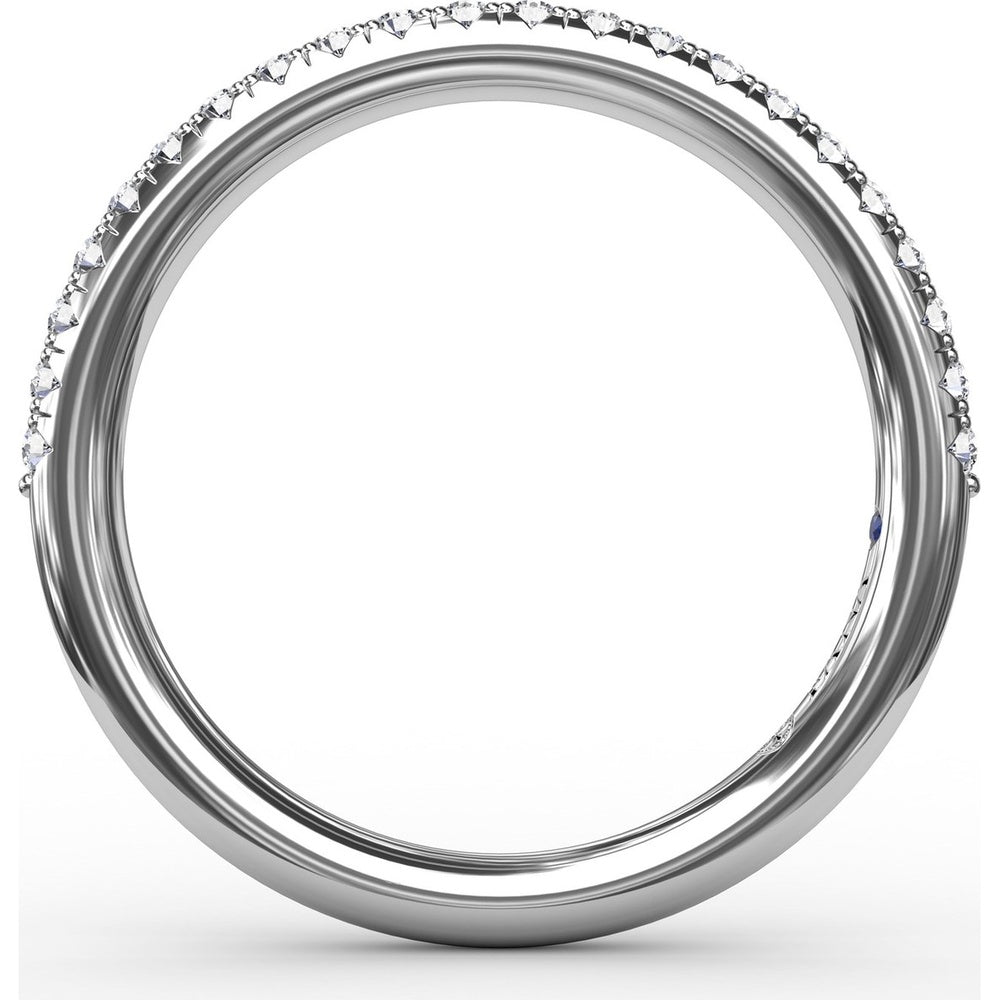 Pavé Set Round Diamond Wedding Band by Fana - 0.23 Carat Total Diamond Weight