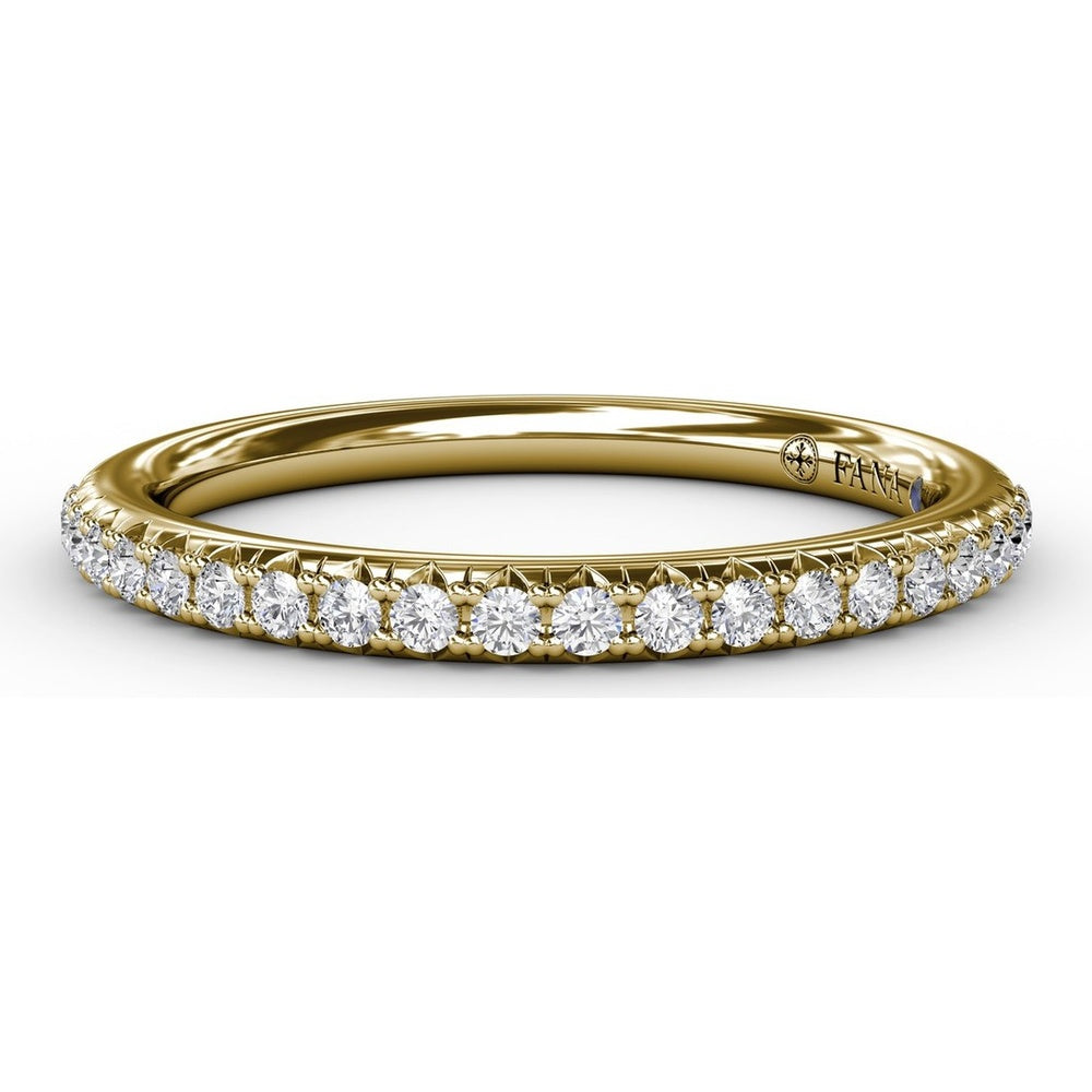 Pavé Set Round Diamond Wedding Band by Fana - 0.23 Carat Total Diamond Weight