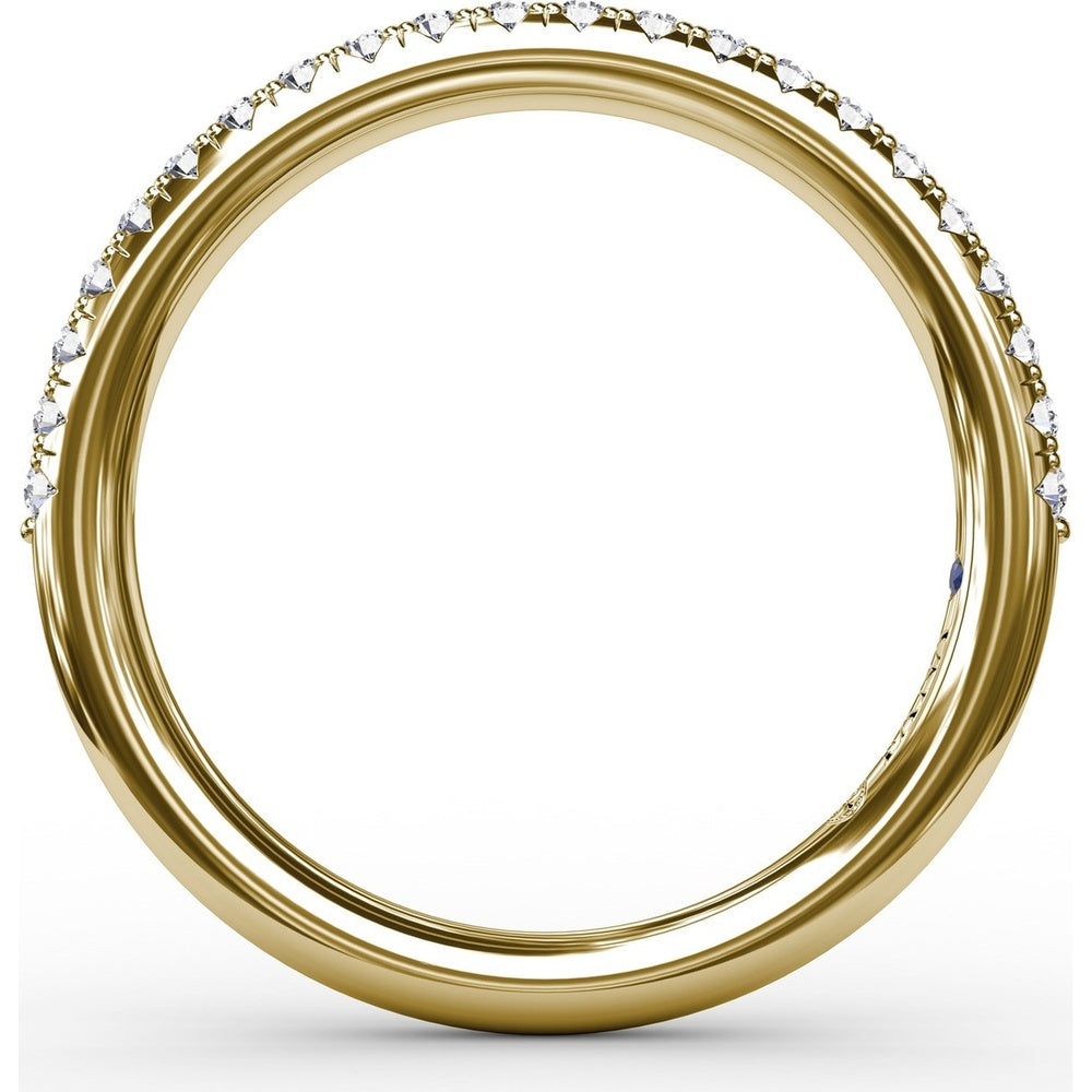 Pavé Set Round Diamond Wedding Band by Fana - 0.23 Carat Total Diamond Weight