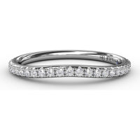 Pavé Set Round Diamond Wedding Band by Fana - 0.24 Carat Total Diamond Weight
