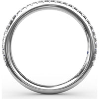 Pavé Set Round Diamond Wedding Band by Fana - 0.24 Carat Total Diamond Weight