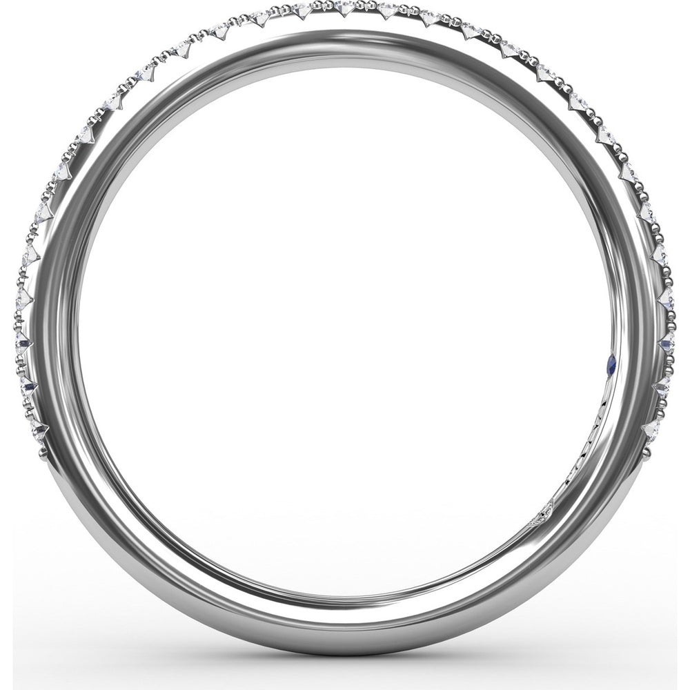Pavé Set Round Diamond Wedding Band by Fana - 0.24 Carat Total Diamond Weight