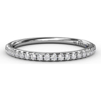 Pavé Set Round Diamond Wedding Band by Fana - 0.25 Carat Total Diamond Weight