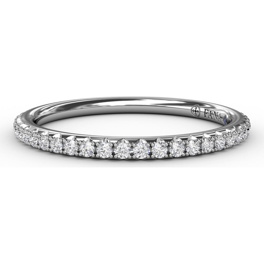 Pavé Set Round Diamond Wedding Band by Fana - 0.25 Carat Total Diamond Weight