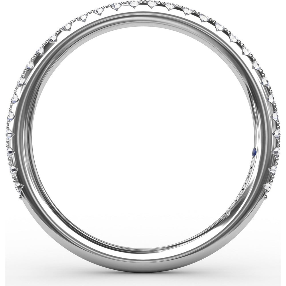 Pavé Set Round Diamond Wedding Band by Fana - 0.25 Carat Total Diamond Weight