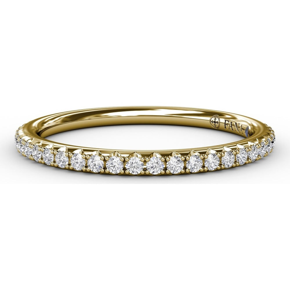 Pavé Set Round Diamond Wedding Band by Fana - 0.25 Carat Total Diamond Weight