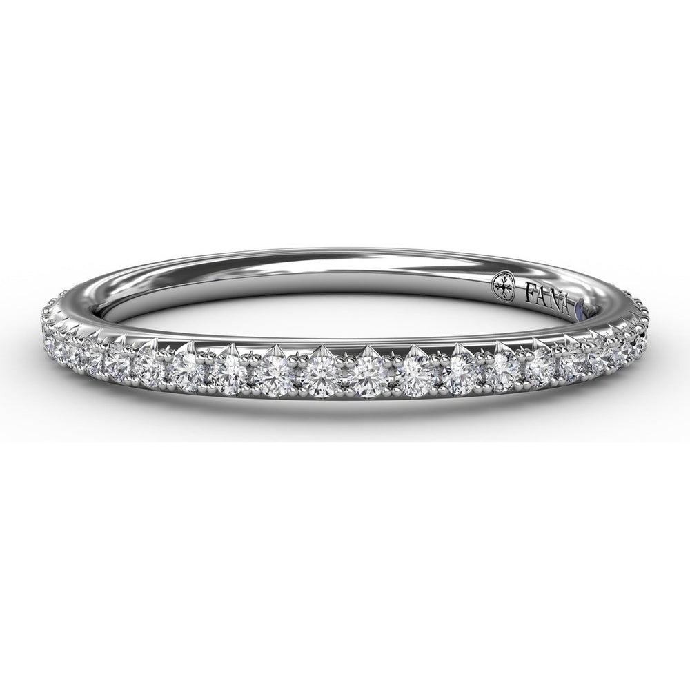 Pavé Set Round Diamond Wedding Band by Fana - 0.25 Carat Total Diamond Weight