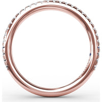 Pavé Set Round Diamond Wedding Band by Fana - 0.25 Carat Total Diamond Weight