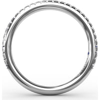 Pavé Set Round Diamond Wedding Band by Fana - 0.25 Carat Total Diamond Weight