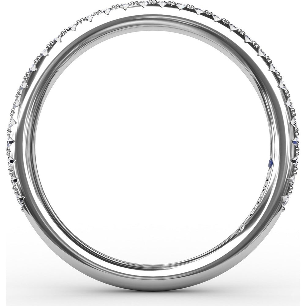 Pavé Set Round Diamond Wedding Band by Fana - 0.25 Carat Total Diamond Weight