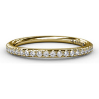 Pavé Set Round Diamond Wedding Band by Fana - 0.25 Carat Total Diamond Weight