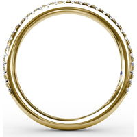 Pavé Set Round Diamond Wedding Band by Fana - 0.25 Carat Total Diamond Weight