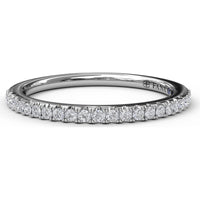 Pavé Set Round Diamond Wedding Band by Fana - 0.25 Carat Total Diamond Weight