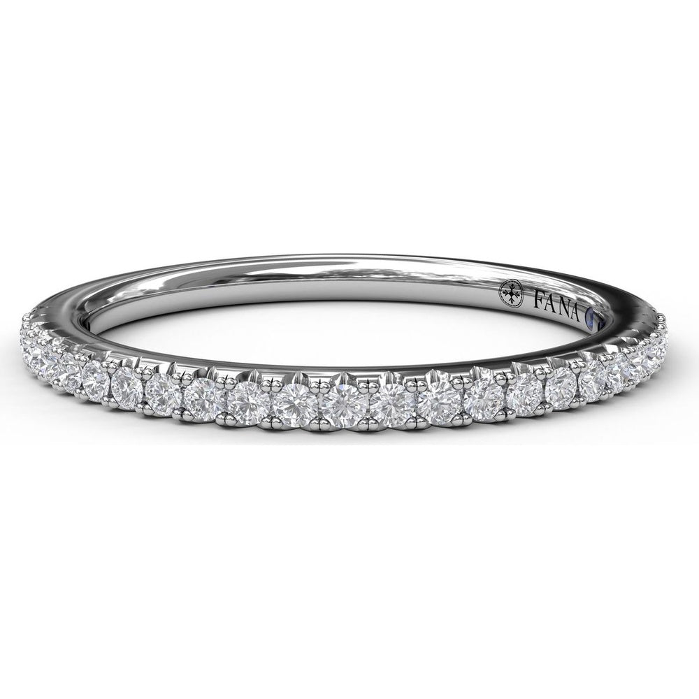 Pavé Set Round Diamond Wedding Band by Fana - 0.25 Carat Total Diamond Weight