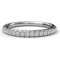 Pavé Set Round Diamond Wedding Band by Fana - 0.25 Carat Total Diamond Weight