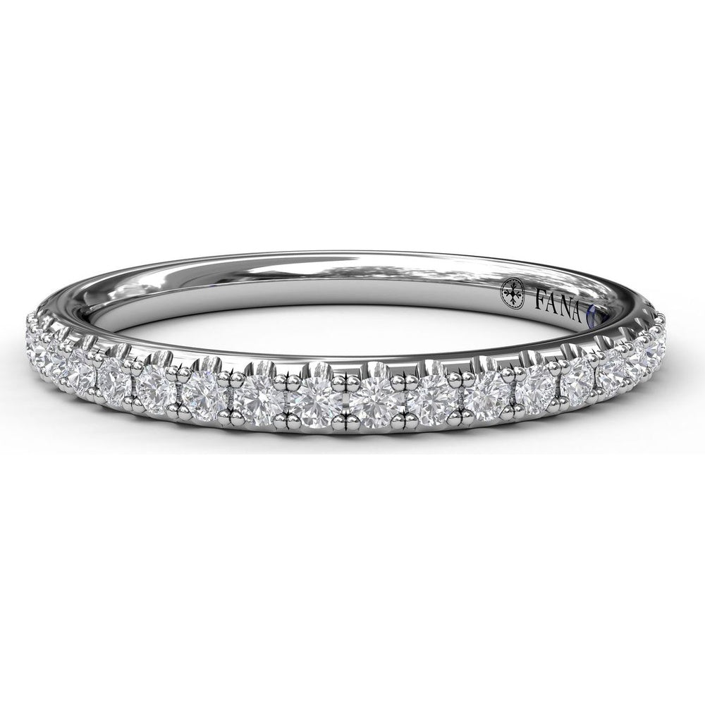 Pavé Set Round Diamond Wedding Band by Fana - 0.25 Carat Total Diamond Weight