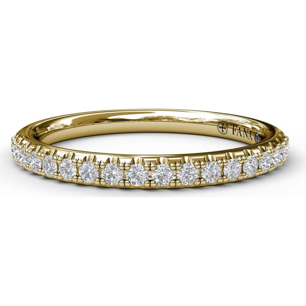 Pavé Set Round Diamond Wedding Band by Fana - 0.25 Carat Total Diamond Weight