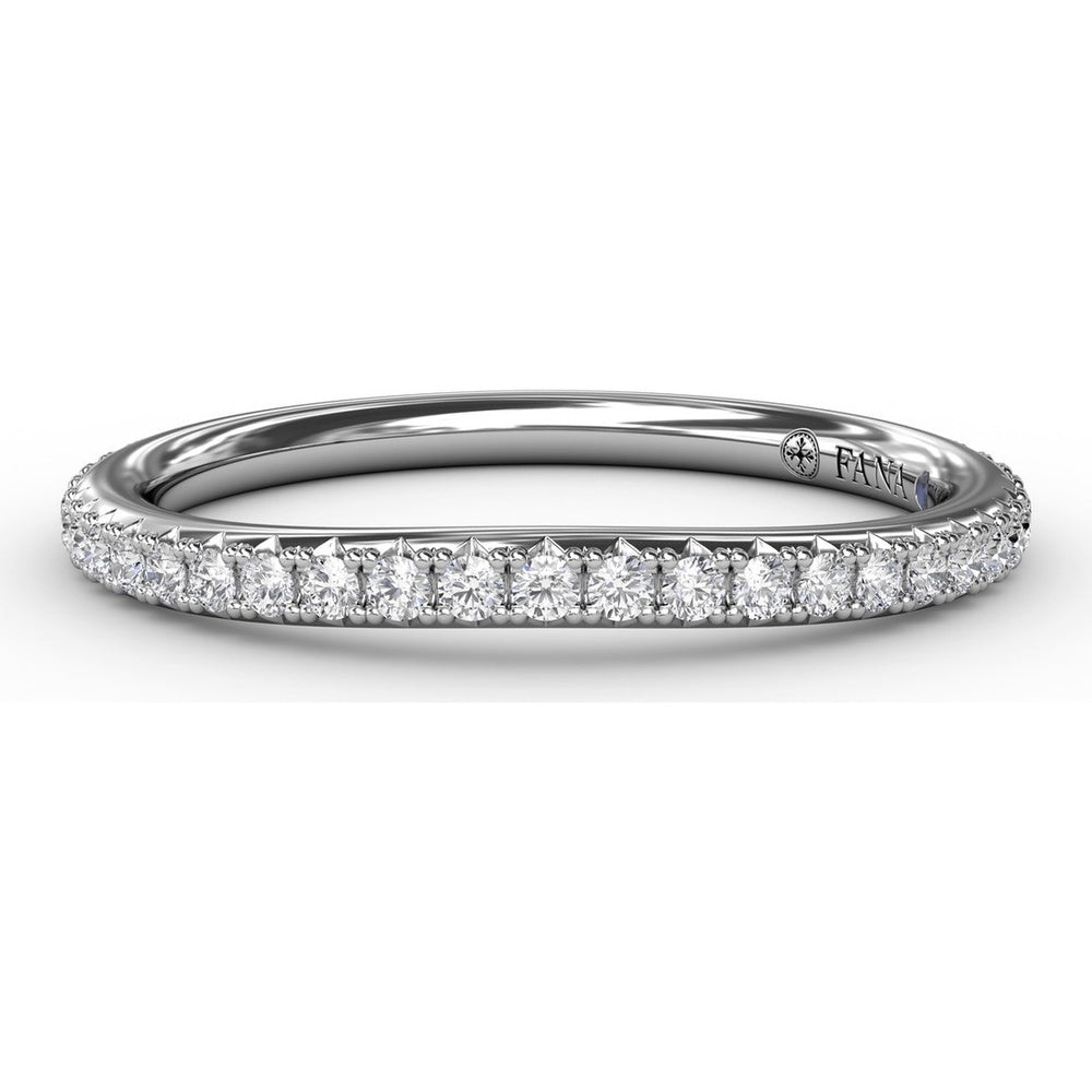 Pavé Set Round Diamond Wedding Band by Fana - 0.26 Carat Total Diamond Weight