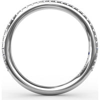 Pavé Set Round Diamond Wedding Band by Fana - 0.26 Carat Total Diamond Weight