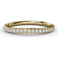 Pavé Set Round Diamond Wedding Band by Fana - 0.26 Carat Total Diamond Weight