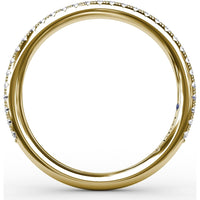 Pavé Set Round Diamond Wedding Band by Fana - 0.26 Carat Total Diamond Weight