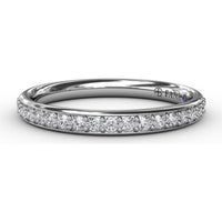 Pavé Set Round Diamond Wedding Band by Fana - 0.26 Carat Total Diamond Weight