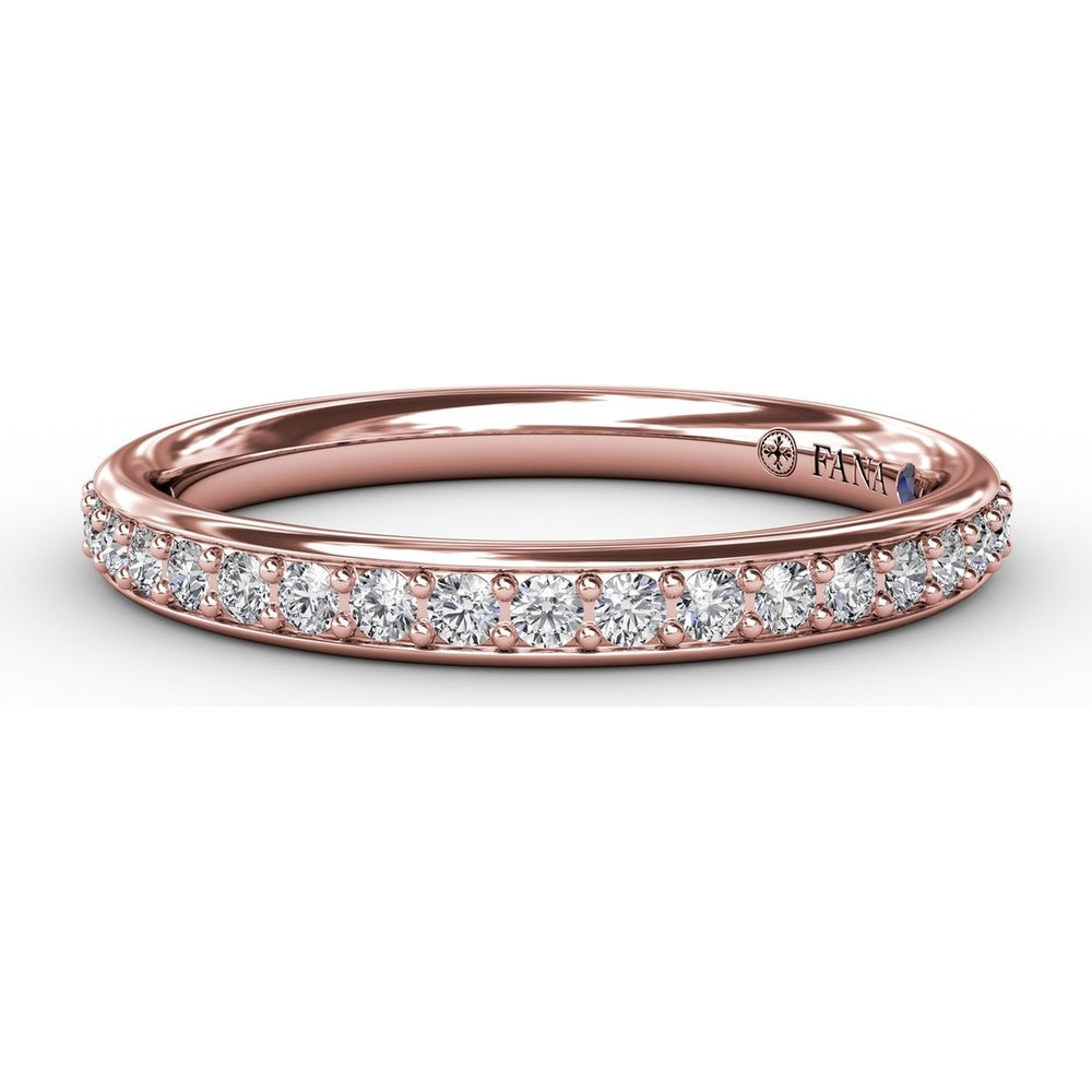 Pavé Set Round Diamond Wedding Band by Fana - 0.26 Carat Total Diamond Weight