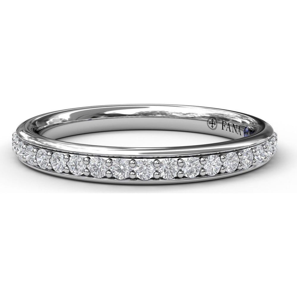 Pavé Set Round Diamond Wedding Band by Fana - 0.26 Carat Total Diamond Weight