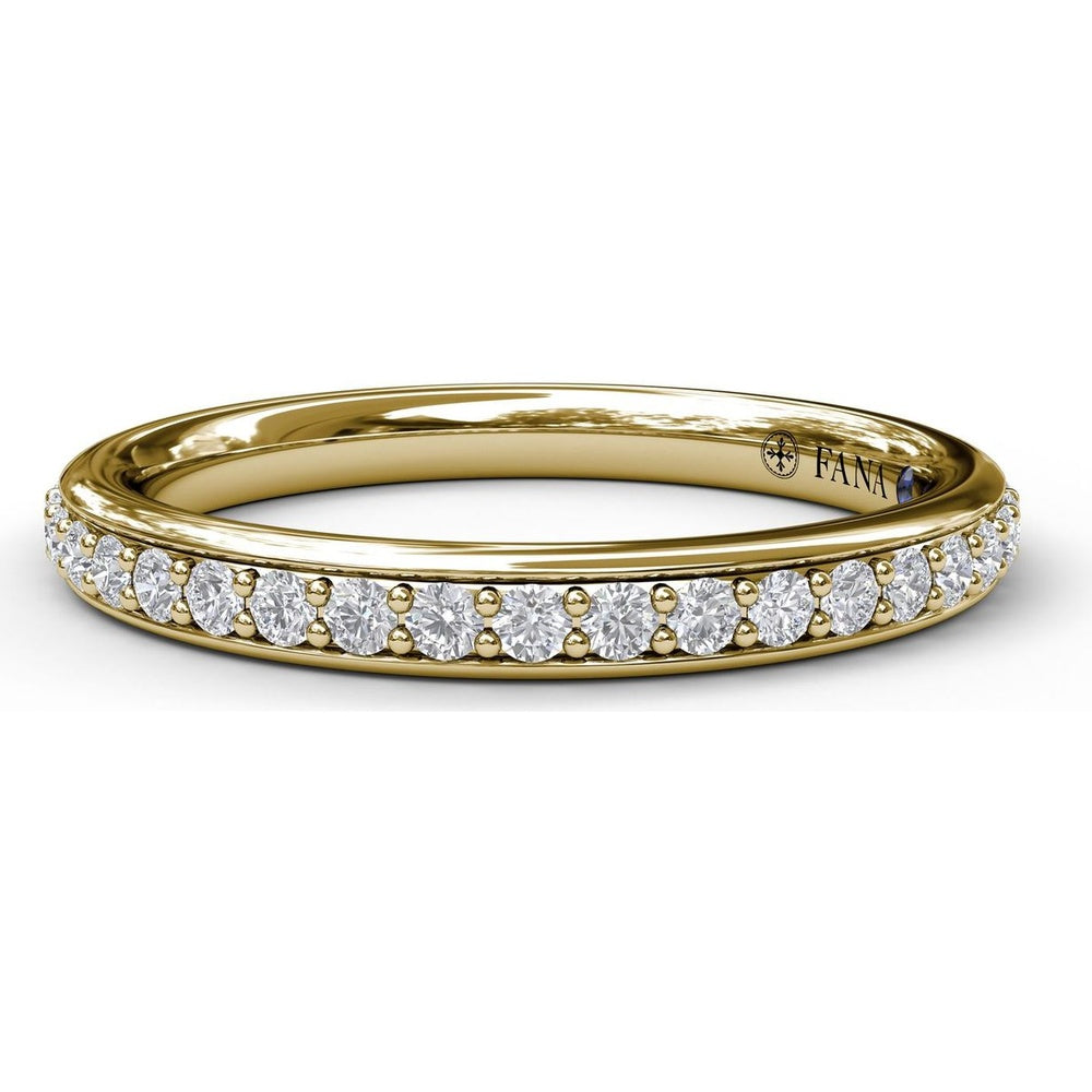 Pavé Set Round Diamond Wedding Band by Fana - 0.26 Carat Total Diamond Weight