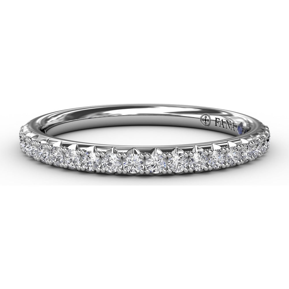 Pavé Set Round Diamond Wedding Band by Fana - 0.28 Carat Total Diamond Weight