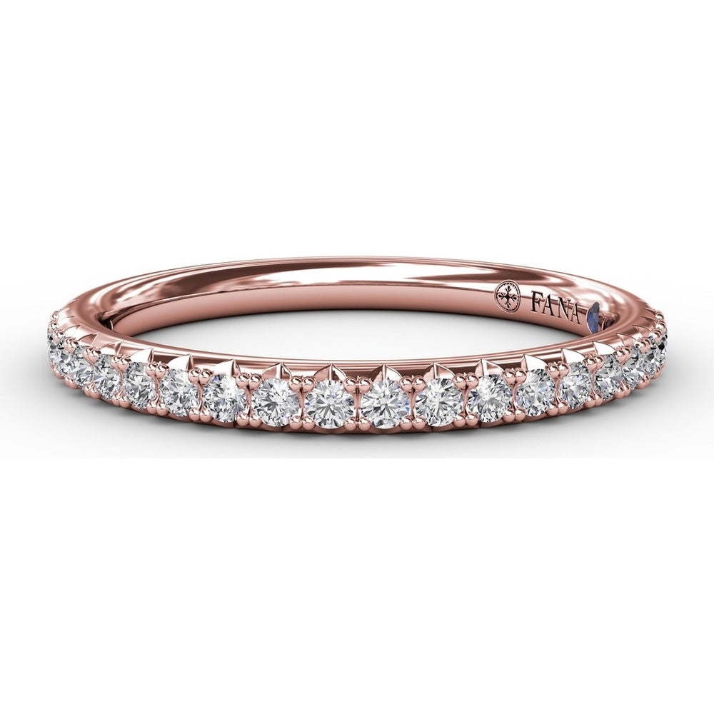 Pavé Set Round Diamond Wedding Band by Fana - 0.28 Carat Total Diamond Weight
