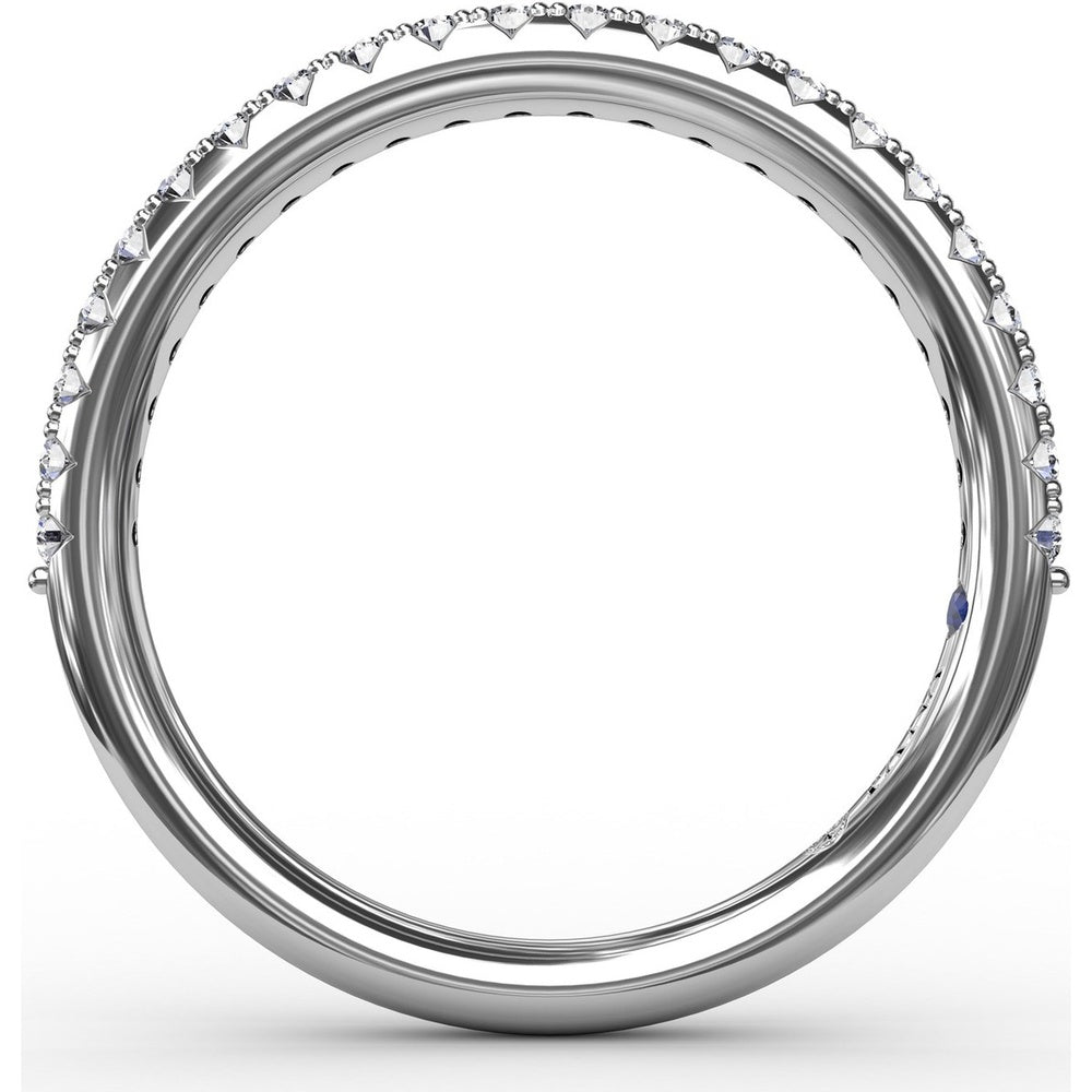 Pavé Set Round Diamond Wedding Band by Fana - 0.28 Carat Total Diamond Weight