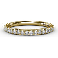 Pavé Set Round Diamond Wedding Band by Fana - 0.28 Carat Total Diamond Weight