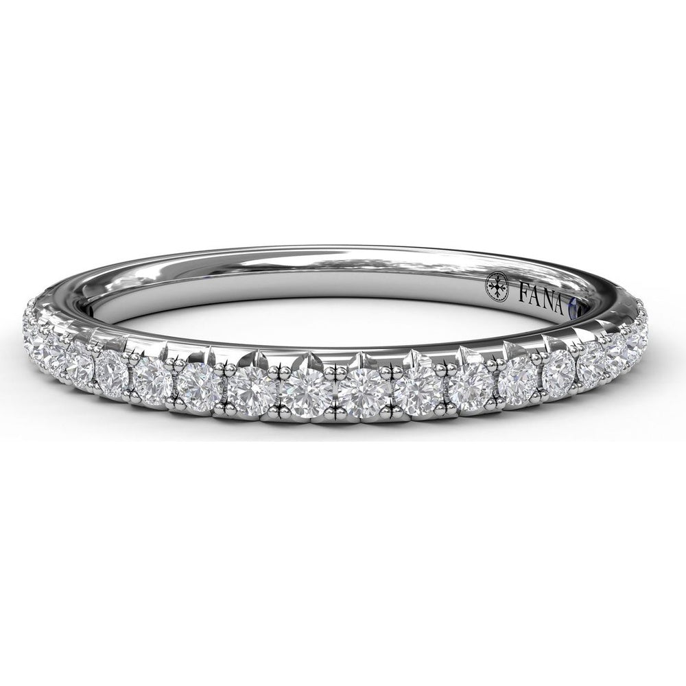 Pavé-Set Round Diamond Wedding Band by Fana - 0.28 Carat Total Diamond Weight
