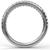 Pavé-Set Round Diamond Wedding Band by Fana - 0.28 Carat Total Diamond Weight