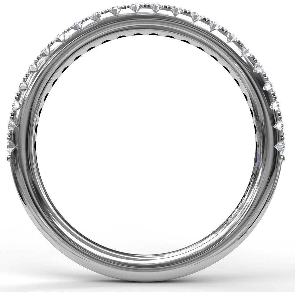 Pavé-Set Round Diamond Wedding Band by Fana - 0.28 Carat Total Diamond Weight