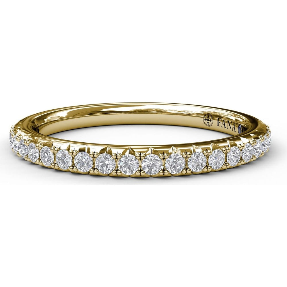 Pavé-Set Round Diamond Wedding Band by Fana - 0.28 Carat Total Diamond Weight