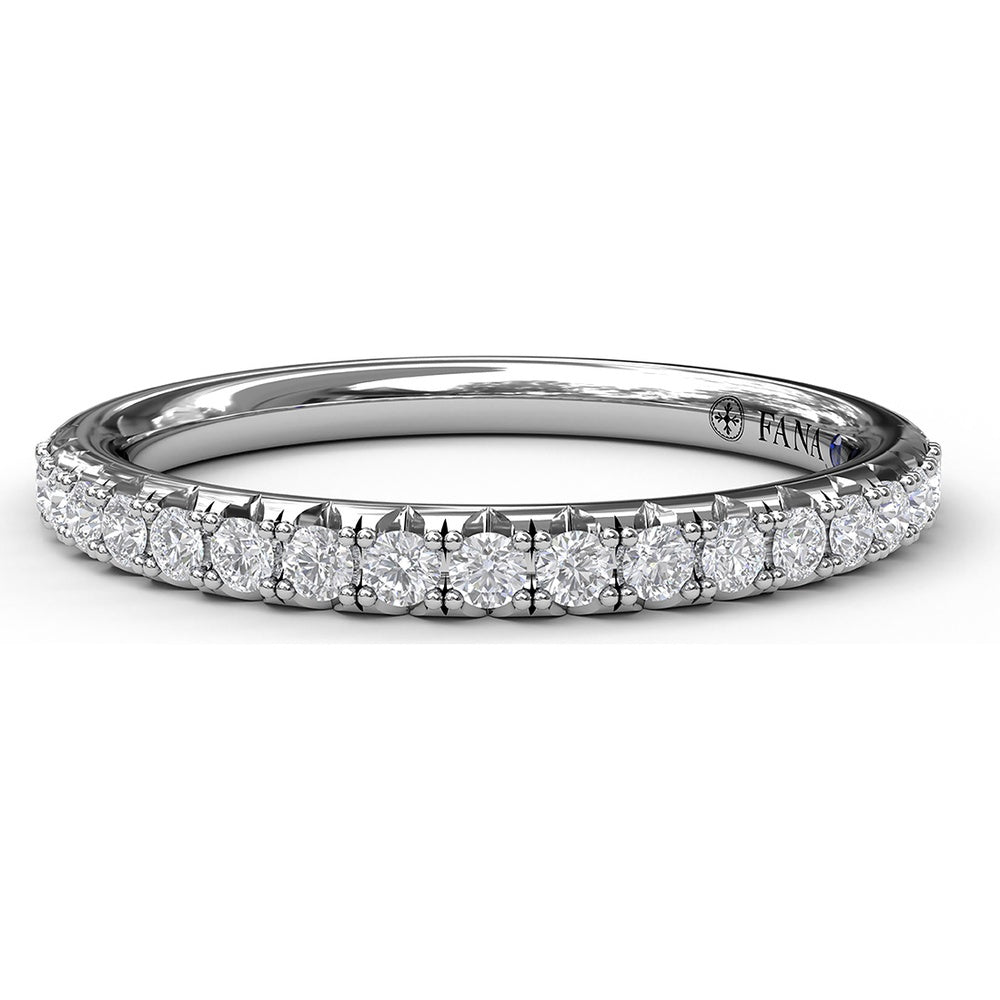 Pavé Set Round Diamond Wedding Band by Fana - 0.29 Carat Total Diamond Weight