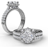 Pavé Set Round Diamond Wedding Band by Fana - 0.29 Carat Total Diamond Weight