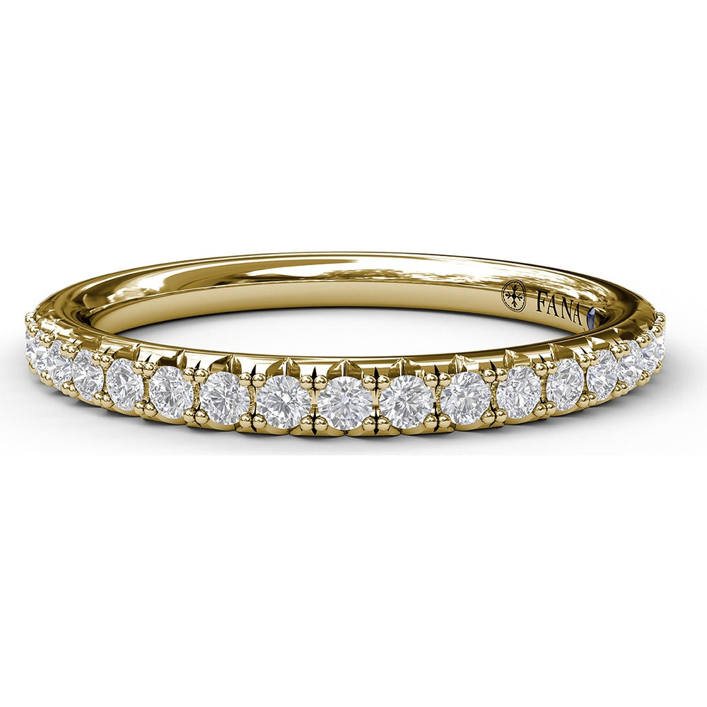 Pavé Set Round Diamond Wedding Band by Fana - 0.29 Carat Total Diamond Weight