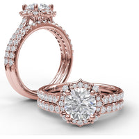 Pavé Set Round Diamond Wedding Band by Fana - 0.29 Carat Total Diamond Weight