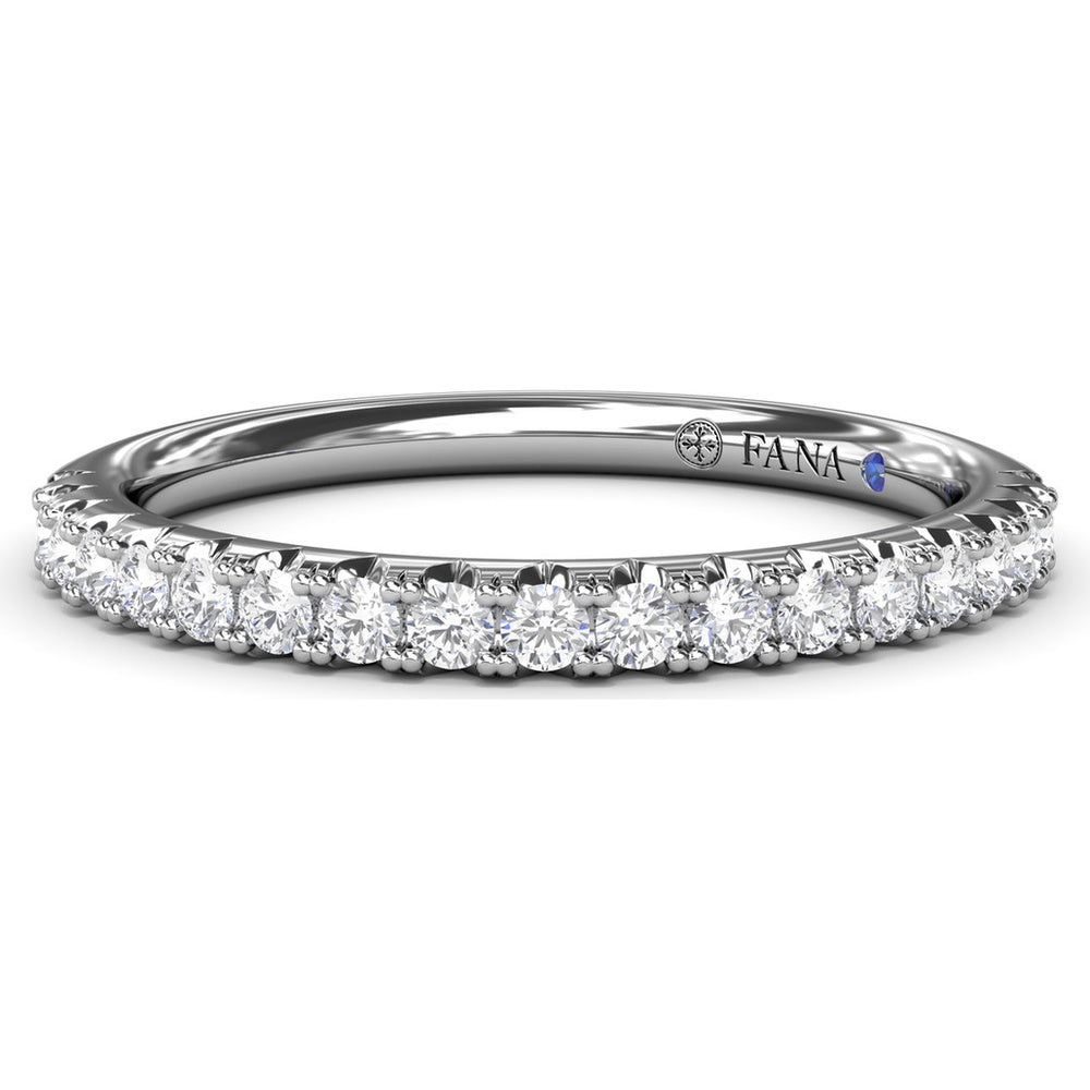 Pavé Set Round Diamond Wedding Band by Fana - 0.29 Carat Total Diamond Weight