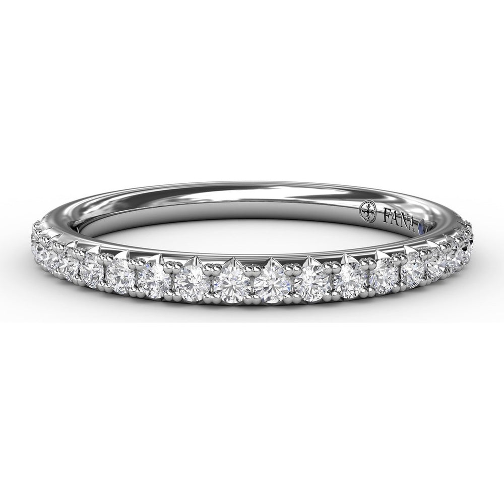 Pavé Set Round Diamond Wedding Band by Fana - 0.30 Carat Total Diamond Weight