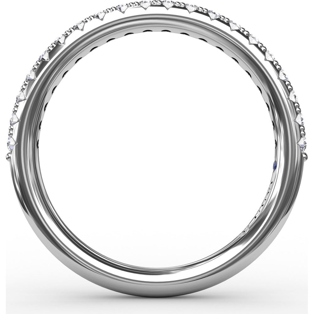 Pavé Set Round Diamond Wedding Band by Fana - 0.30 Carat Total Diamond Weight