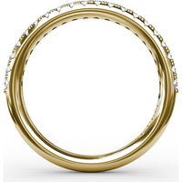 Pavé Set Round Diamond Wedding Band by Fana - 0.30 Carat Total Diamond Weight