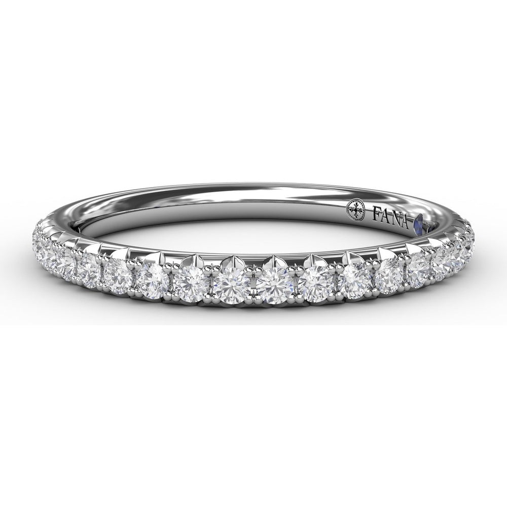 Pavé Set Round Diamond Wedding Band by Fana - 0.30 Carat Total Diamond Weight
