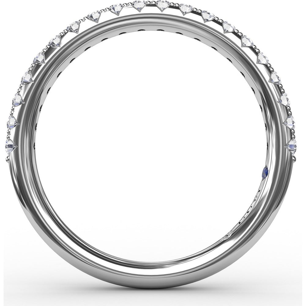 Pavé Set Round Diamond Wedding Band by Fana - 0.30 Carat Total Diamond Weight